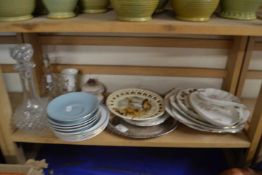 Quantity of assorted plates, trinket boxes etc