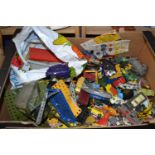 Box containing a quantity of assorted die cast toys etc