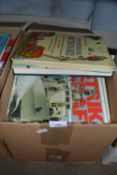 Quantity of assorted books to include military interest, boys annuals and others