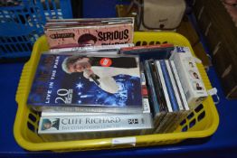 Quantity of assorted Cliff Richard items to include VHS cassettes, singles, CD's etc