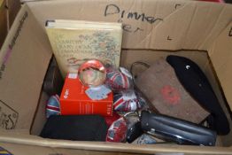 Mixed Lot: Union Jack style hearts, felt hearts, trinket boxes, dictaphones and other items