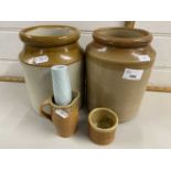 Mixed Lot: Kitchen storage jars and other items