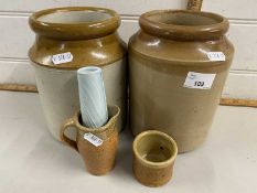 Mixed Lot: Kitchen storage jars and other items