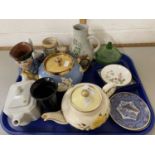 Mixed Lot: Various decorated jugs, teapots and other items