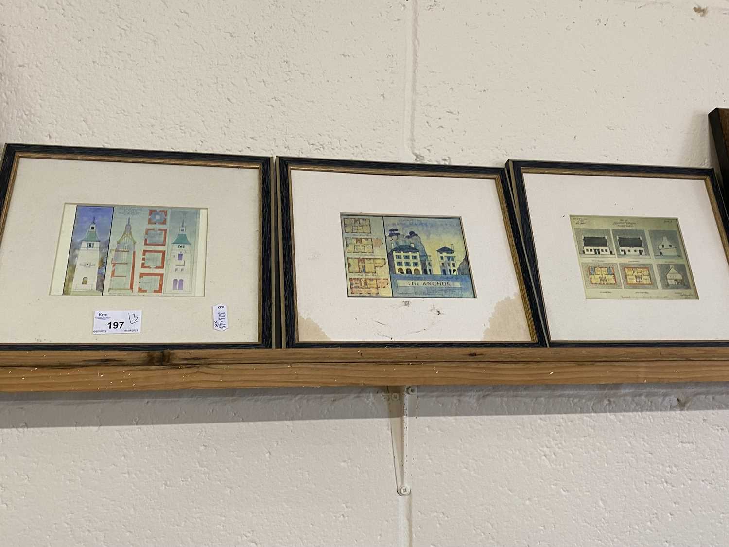 A group of three modern prints, The Anchor and others