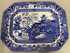 Willow pattern meat plate