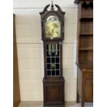 Modern long case clock with moon phase dial