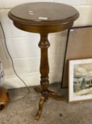 Modern pedestal plant stand or lamp table