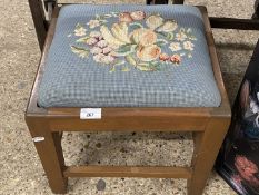 Small tapestry covered stool