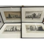 Samuel and Nathaniel Buck - A collection of four black and white etchings, Binham Priory, Bromholm