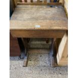 Vintage oak school desk