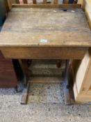 Vintage oak school desk