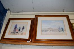 Two framed impressionist style prints