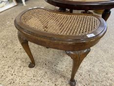 Kidney shaped cane topped stool
