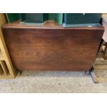 19th Century mahogany drop leaf dining table