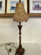 Modern bronze effect table lamp