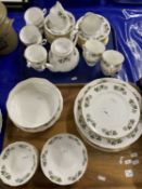 Quantity of Gainsborough floral decorated china wares