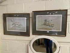 After Basil Nightingale -- Two coloured equestrian prints