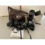 Mixed Lot: Camera equipment comprising an Olympus OM1 camera with lenses and various accessories