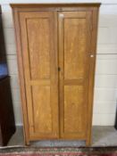 Late 19th or early 20th Century painted pine two door cupboard