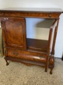 Burr walnut veneered television cabinet