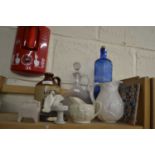 Mixed Lot: Spirit decanter, various assorted ceramics and glass