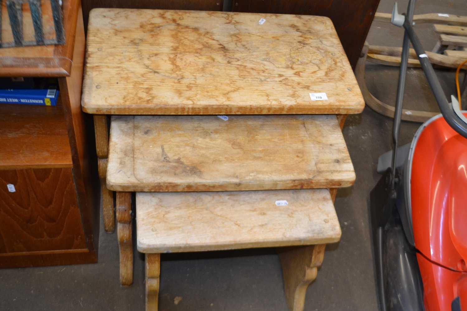 Set of three nesting side tables