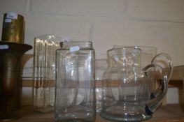 Mixed Lot: Various assorted glass jugs and vases