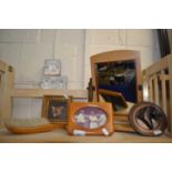 Mixed Lot: Small study of a fox, a dressing table mirror and other assorted items
