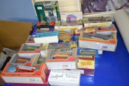 Quantity of assorted Corgi and other toy buses, all boxed
