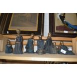 Collection of bronzed resin soul journeys figures