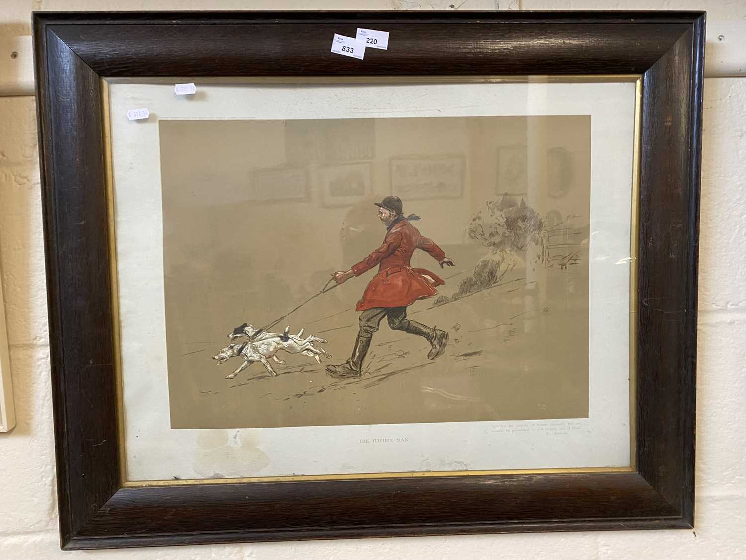 The Terrier Man, print, framed and glazed