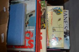 Box of various mixed books