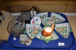 Tray of various assorted ornaments, ceramics etc