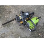 McCulloch Mach 7-40 petrol chainsaw together with a Charles Jacob ZJ-01-58 petrol chainsaw (2)