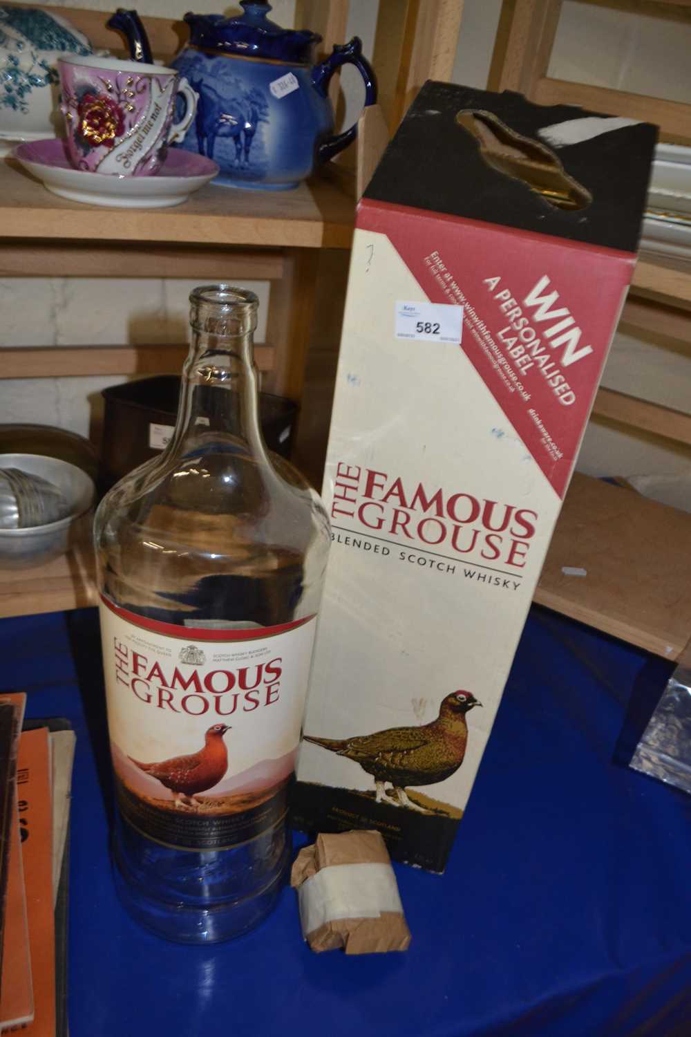 Famous Grouse Whisky 4.5 litre bottle with box - empty
