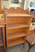 Four tier pine book shelf, 65cm wide