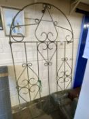 Metal arched garden gate approx 107cm wide