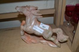 Polished stone model of a horse