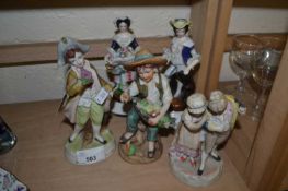 Mixed Lot: Various continental figurines