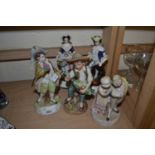 Mixed Lot: Various continental figurines