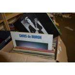 Box of assorted LP records