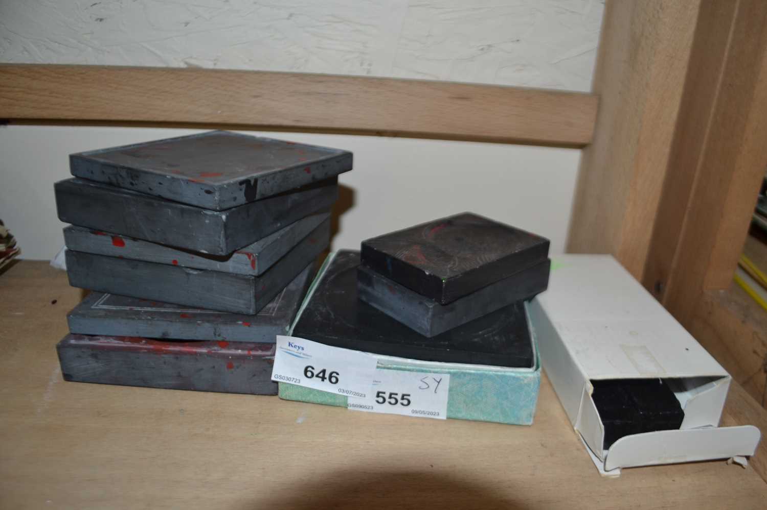 Quantity of Chinese ink blocks