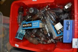 Box of various Mazda and other radio valves