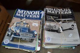Vintage Car Interest - Two bundles Minor Matters magazines