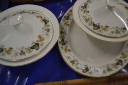 Quantity of Royal Doulton Larchmont dinner wares