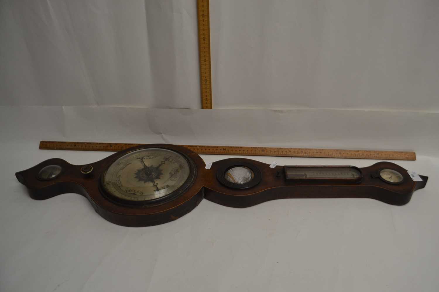19th Century mahogany cased wheel barometer