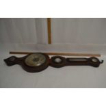 19th Century mahogany cased wheel barometer