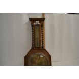 Early 20th Century oak cased barometer marked Aitchison, London