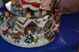 Mixed Lot: Various modern Christmas ornaments, Royal Doulton Santa Claus jug and others, large